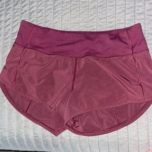 Lululemon Speed up shorts Low-Rise 2.5 inch | Size 2 | Maroon